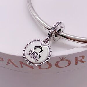 Disney Parks Pandora Star Wars Princess Leia Dangle Charm Women of the Galaxy